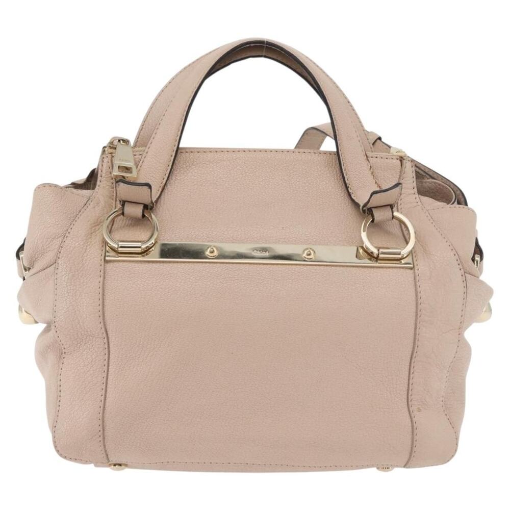 Chloe Leather Handbag Beige